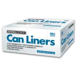 Steelcoat - Can Liners 12-16 Gal HD Black/Clear 500 PK
