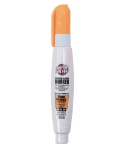 Super Met-Al Markers - ORANGE - Fine Metal Tip - Squeeze (12 per box)
