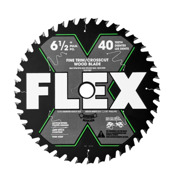 6-1/2" 40T FINE TRIM/CROSSCUT WOOD BLADE (10-PACK)