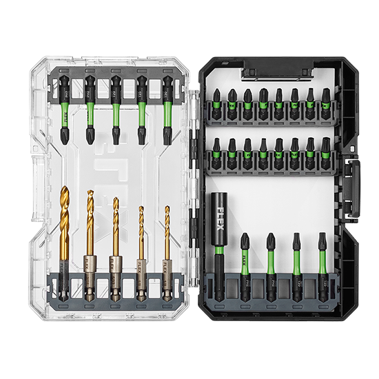 31-PIECE IMPACT DRILL AND DRIVE BIT SET